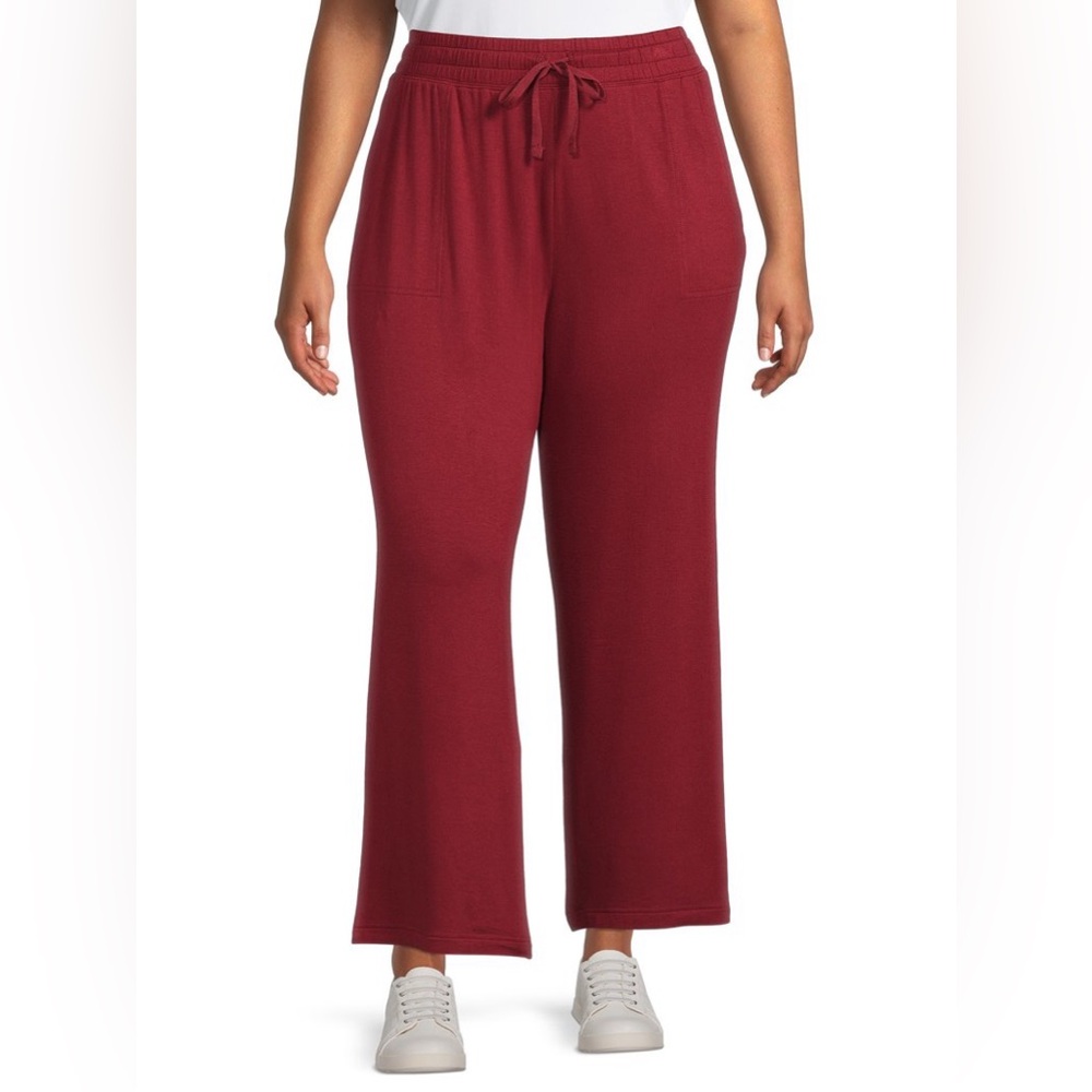 Terra & Sky Women's Plus Size Knit Pants, 28" Inseam